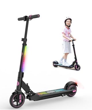 Patinete Infantil LED Rosa de bateria 
