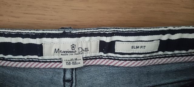 Vaquero corto Massimo Dutti chica, talla 13 - 14