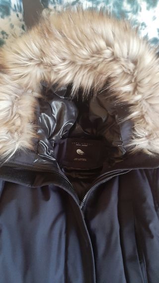 Abrigo Zara mujer negro talla M
