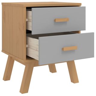 vidaXL Mesita de noche OLDEN madera maciza de pino