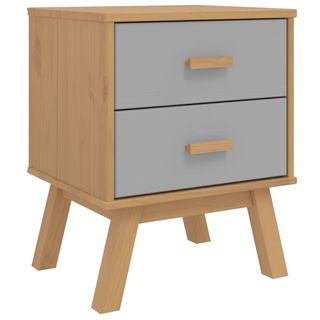 vidaXL Mesita de noche OLDEN madera maciza de pino
