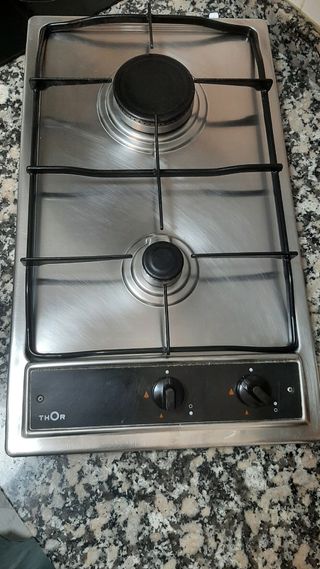Placa gas 2 fuegos encastrable THOR