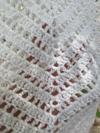 Vestito bianco uncinetto