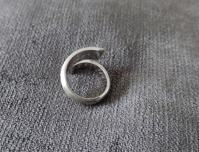 Anillo plata mate y brillo Ajustable.