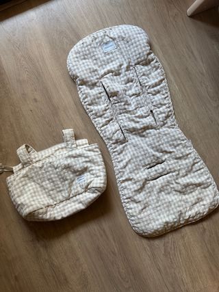 Funda silla paseo + Bolso Vichy Beige