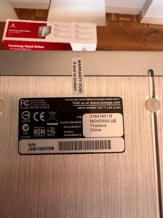 Disco Duro Iomega 500GB USB 2.0