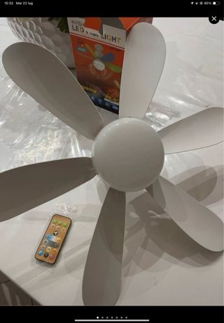 Ventilatore LED Luce Bianco E27