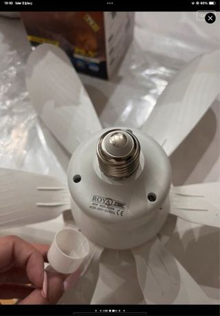 Ventilatore LED Luce Bianco E27