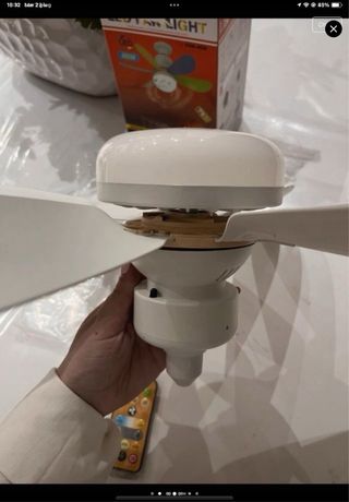Ventilatore LED Luce Bianco E27