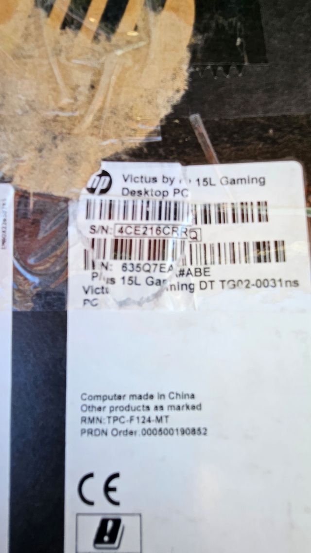 HP Victus: Ordenador sobremesa