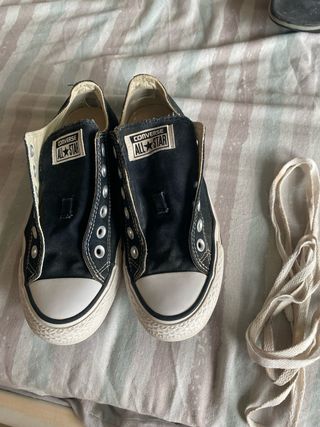 Converse negras - zapatillas slip-on
