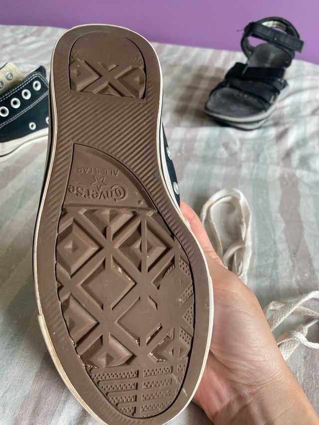 Converse negras - zapatillas slip-on