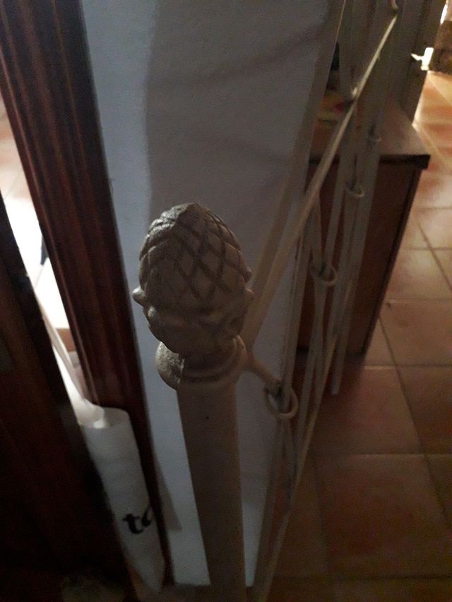 Cabecero cama metal blanco