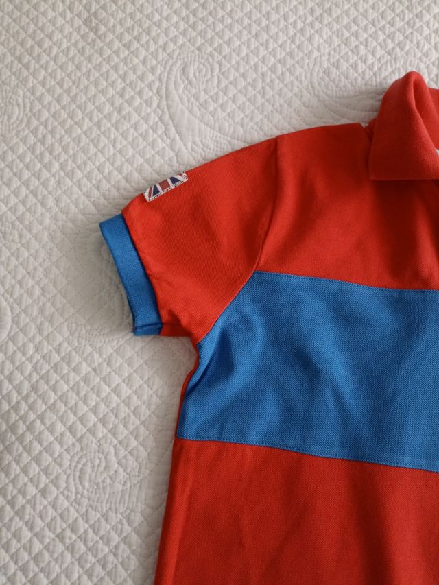 Polo Hackett niño - Rojo-Azul