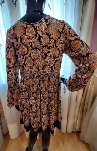 Vestido Zara estampado