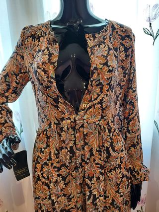 Vestido Zara estampado
