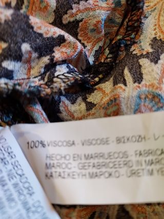 Vestido Zara estampado
