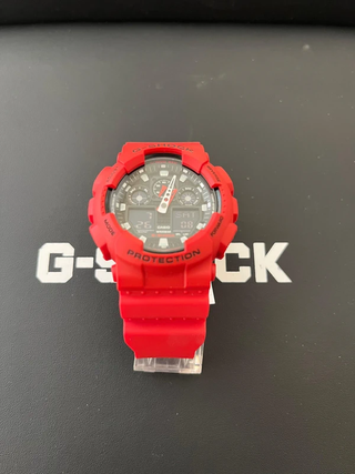 G-SHOCK GA-100B-4AER Orologio Rosso