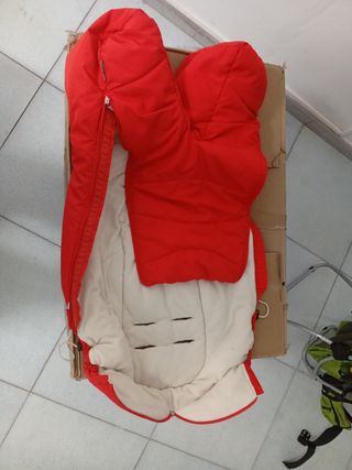Saco invierno bebé rojo