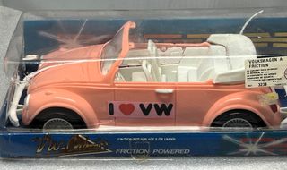 VW Escarabajo Cabriolet Rosa - Coche a friccion
