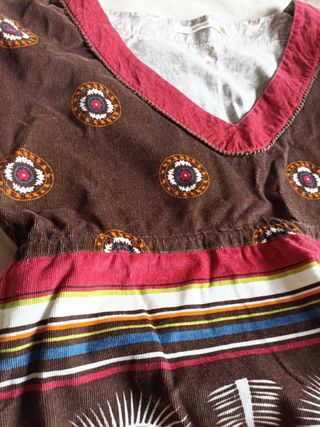 Conjunto homewear marrón-rojo