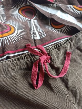 Conjunto homewear marrón-rojo