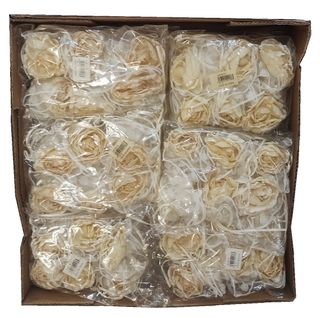 72 Bomboniere Rose Crema in Tessuto