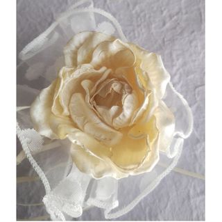 72 Bomboniere Rose Crema in Tessuto