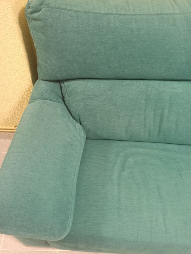 2 Sofás 3 plazas - Verde turquesa