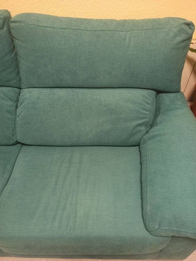 2 Sofás 3 plazas - Verde turquesa