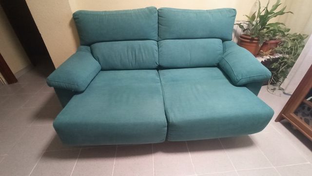 2 Sofás 3 plazas - Verde turquesa