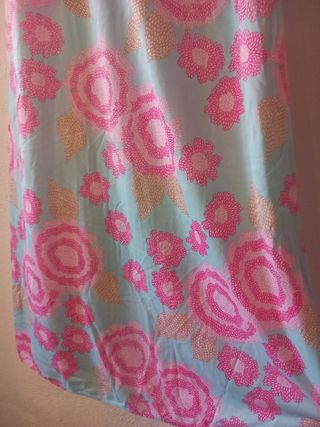 Vestido Marie Claire XS - Rosa y Verde Agua