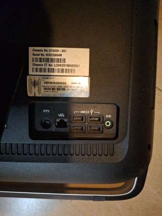 Ordenador HP sobremesa negro-plata 1tb 