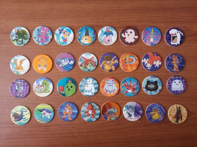 Digimon Tazos Caps