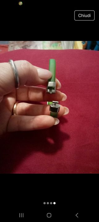 Braccialetto Nike verde e argento