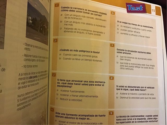 libro de autoescuela para motocicletas