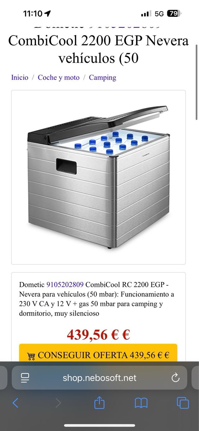 Nevera Dometic CombiCool 2200 EGP de 40