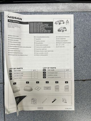Pack accesorios Nissan Micra negros