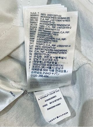 Camiseta Tommy Hilfiger L- Blanca