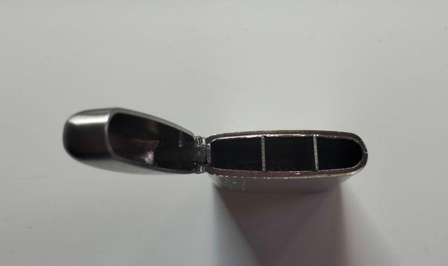 Scatola porta fiammiferi acciaio Look Inside