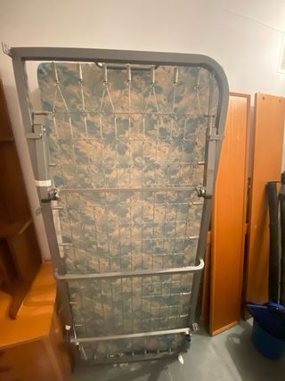 Cama nido con jergones y colchón 80cm -madera