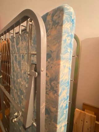 Cama nido con jergones y colchón 80cm -madera