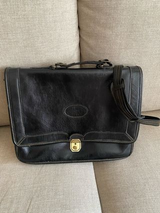 Maletín Piel Negro - Ejecutivo
