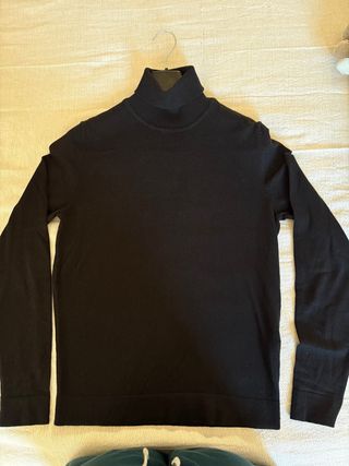 Jersey cuello alto negro - Hombre
