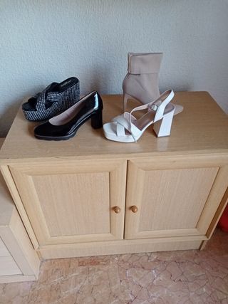 Zapatos tacón mujer - 4 pares