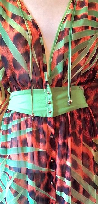 Vestido- caftán Sahoco estampado - Talla M