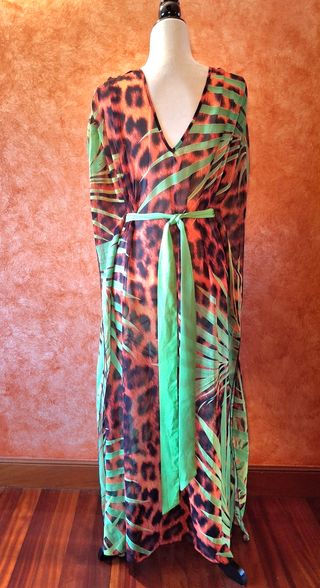 Vestido- caftán Sahoco estampado - Talla M