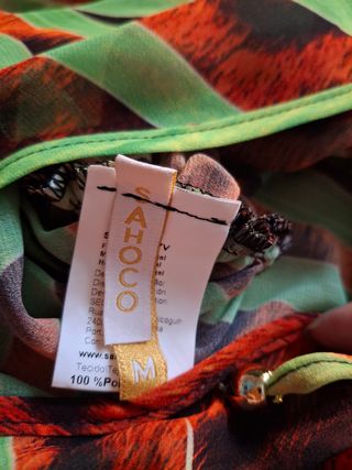 Vestido- caftán Sahoco estampado - Talla M