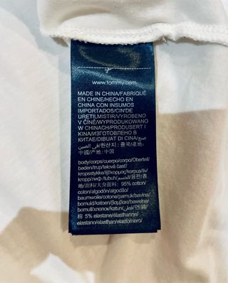Camiseta Tommy Hilfiger XL - Blanca