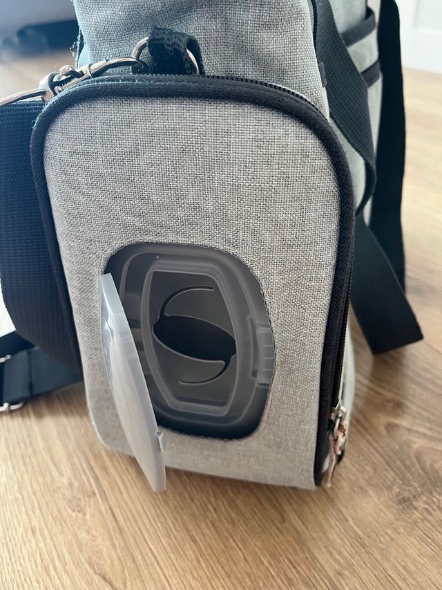 Bolso bebé carro gris